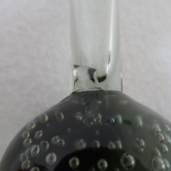 Controlled Bubble Bud Vases Ball Bottom Set of 4 Red Gray Blue Green MCM Vintage - Picture 12 of 15